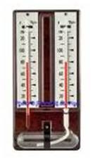 HYGROMETER; WET & DRY BULB COMPLETE WITH HUMIDITY CHART
